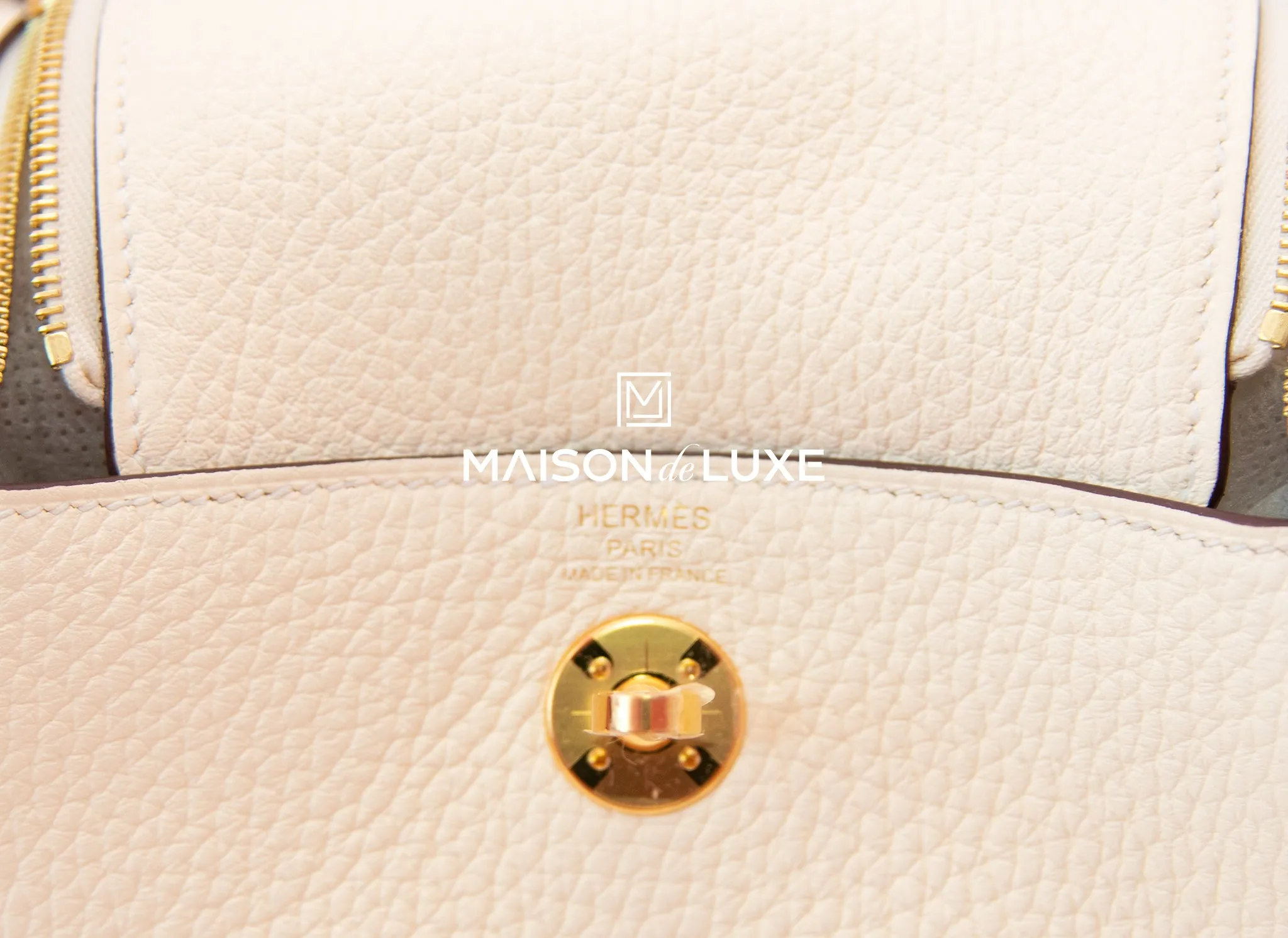 Hermes Mini Lindy 20 Nata Clemence Gold Hardware