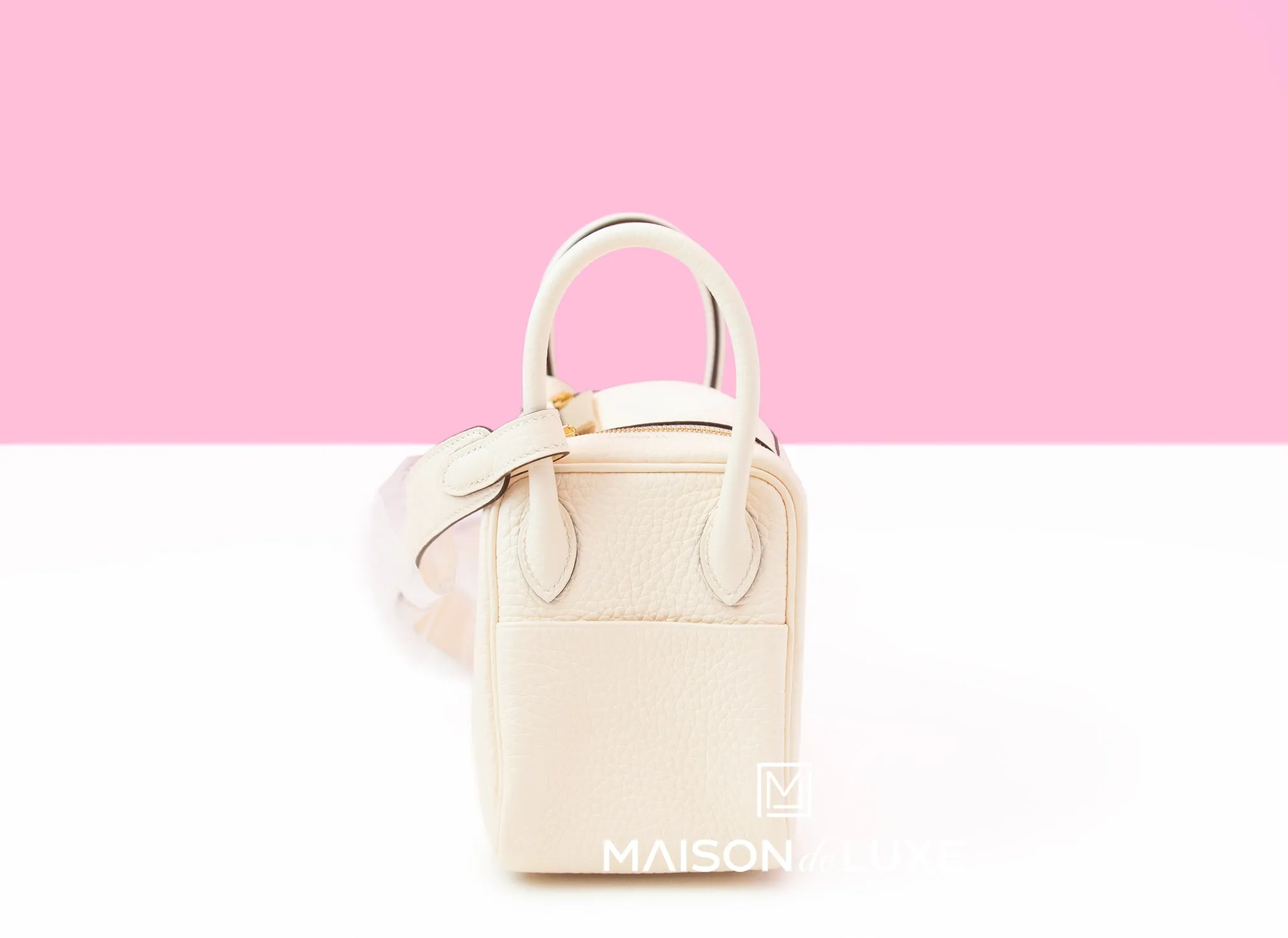 Hermes Mini Lindy 20 Nata Clemence Gold Hardware