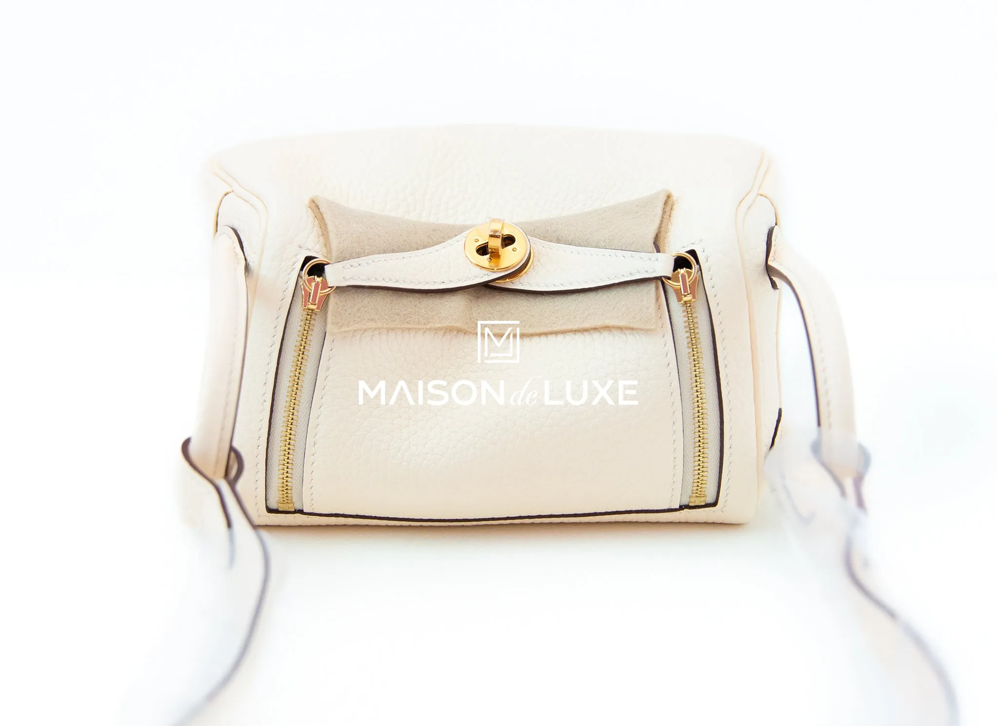 Hermes Mini Lindy 20 Nata Clemence Gold Hardware