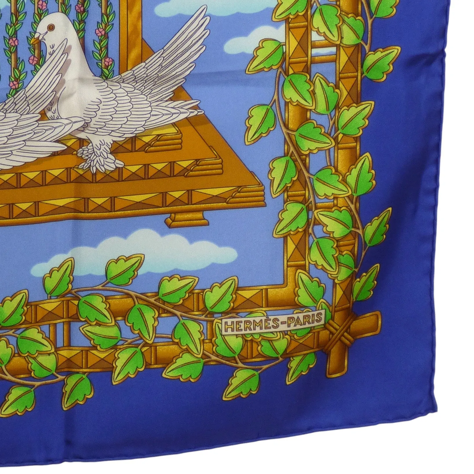 HERMES- "We The People of The United Nations" Print Silk Twill Scarf