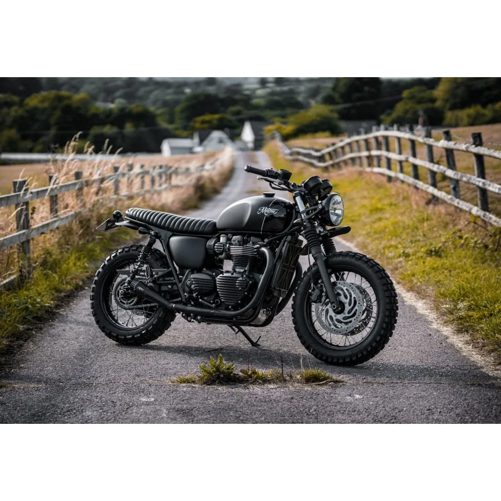 High Tail Customs Mudguard - Predrilled - Black Anodised