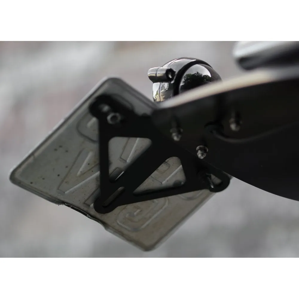High Tail Customs Mudguard - Predrilled - Black Anodised