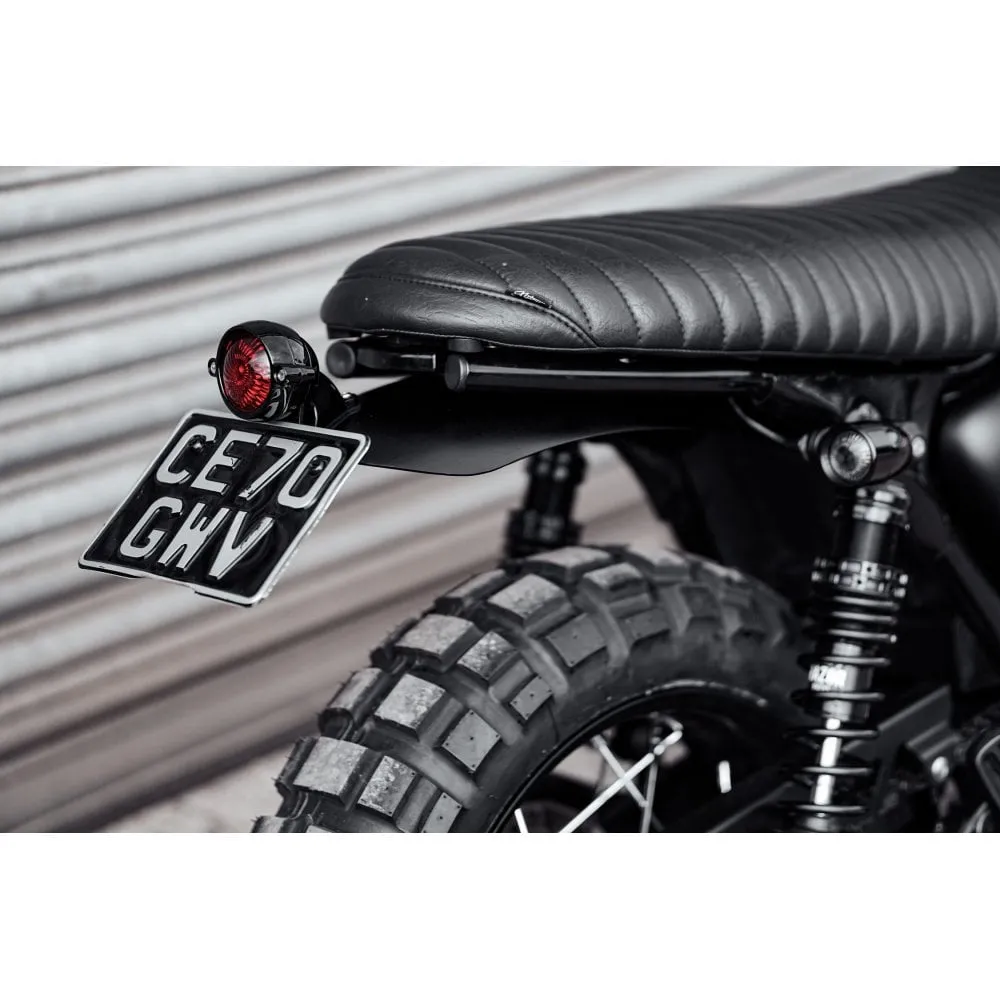 High Tail Customs Mudguard - Predrilled - Black Anodised