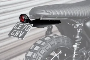 High Tail Customs Mudguard - Predrilled - Black Anodised