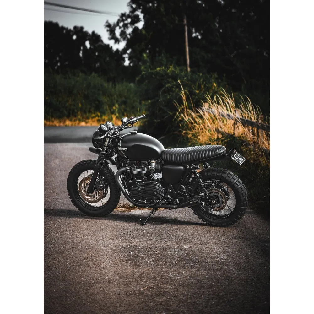 High Tail Customs Mudguard - Predrilled - Black Anodised