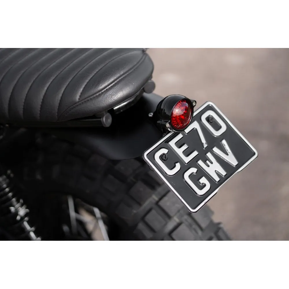 High Tail Customs Mudguard - Predrilled - Black Anodised