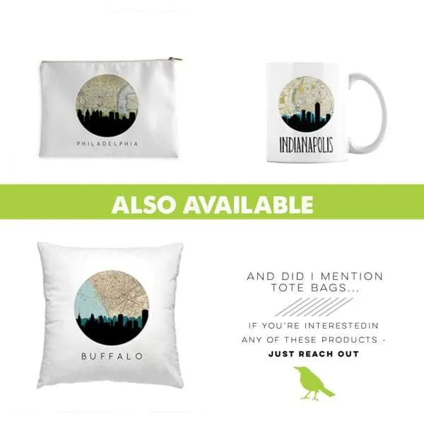 His and Hers Custom Map Pillow Set