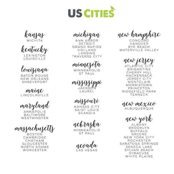 His and Hers Custom Map Pillow Set