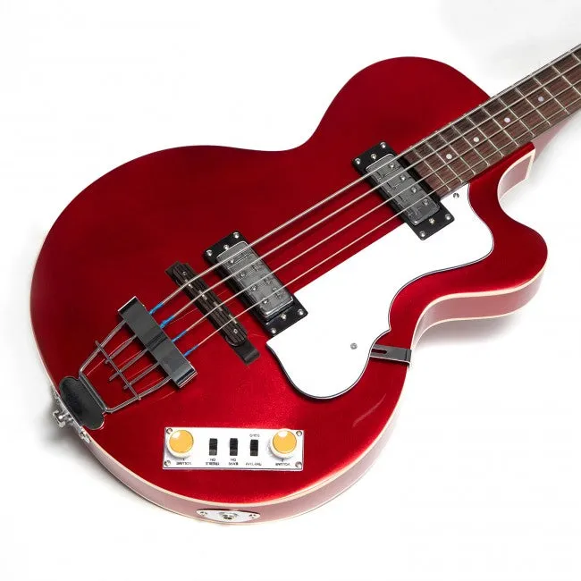 Hofner HOF-HI-CB-PE-RD Club Bass - Ignition Metallic Red - PRO