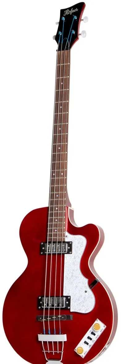 Hofner HOF-HI-CB-PE-RD Club Bass - Ignition Metallic Red - PRO