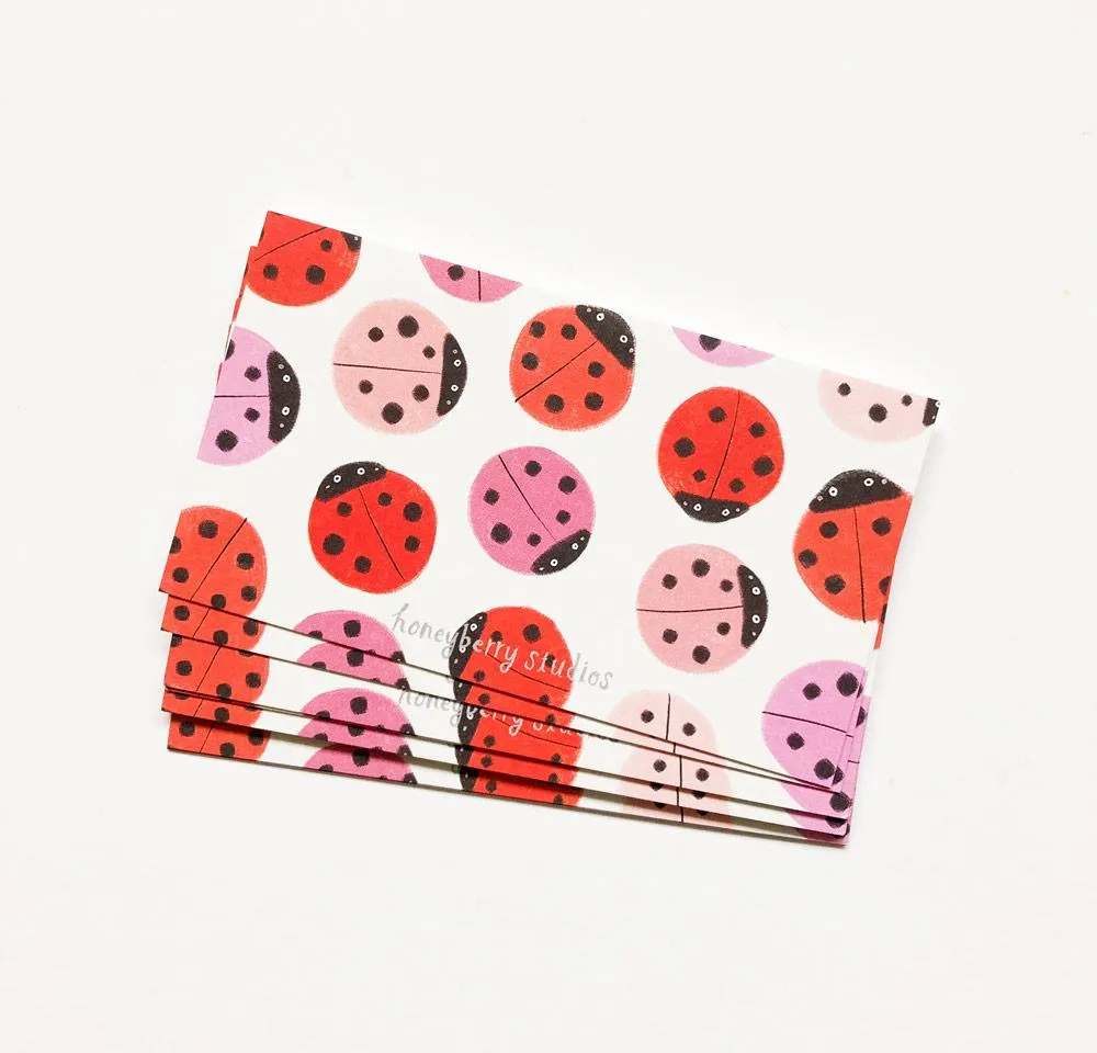 Honeyberry Studios Lady Bug Tiny Notes