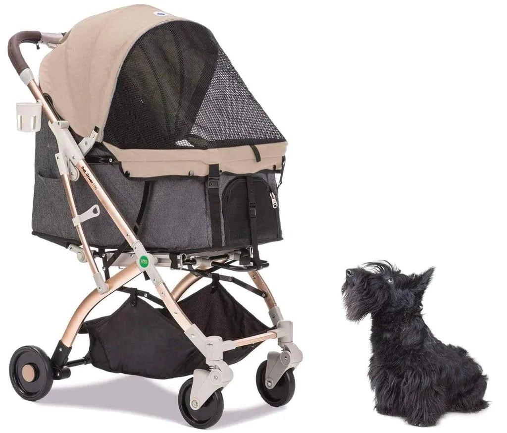 HPZ™ PET ROVER LITE Premium Light Travel Stroller For Small/Medium Dogs and Cats