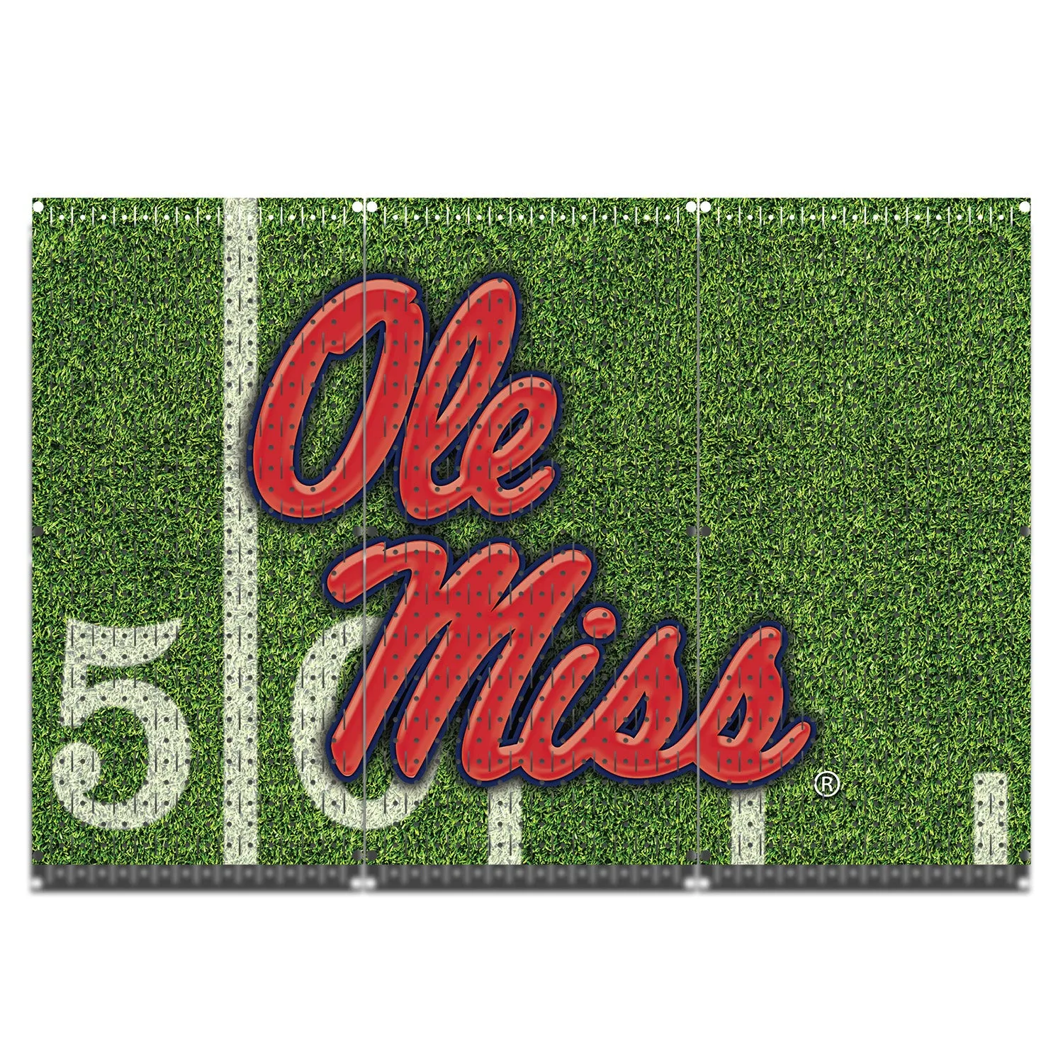 HWC13077  - Univ. of Mississippi | Ole Miss | (3 Panels) | 48" x 32" (tall) | Printed Pegboards | Collegiate