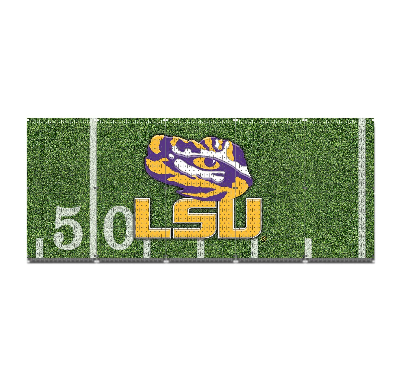 HWC15065 - LSU Tigers Football (3 Panels) | 80" x 32" (tall) | Printed Pegboards | Collegiate