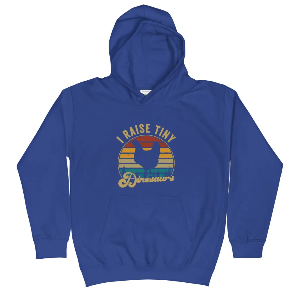 I Raise Tiny Dinosaurs Kids Hoodie