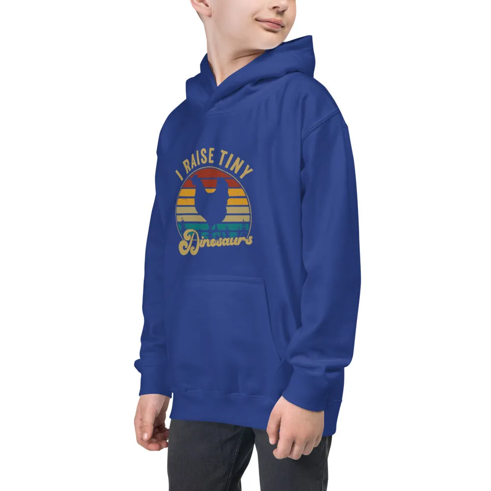 I Raise Tiny Dinosaurs Kids Hoodie