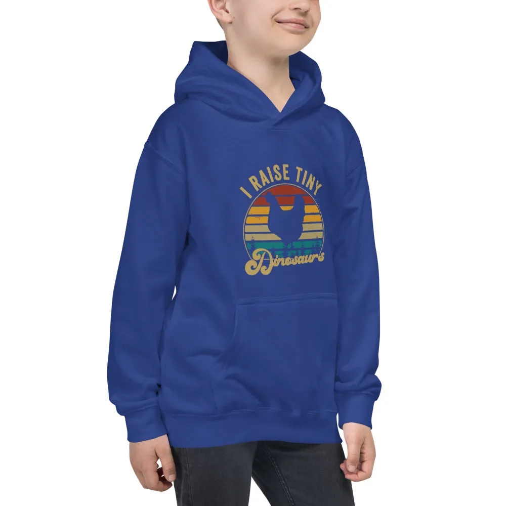 I Raise Tiny Dinosaurs Kids Hoodie