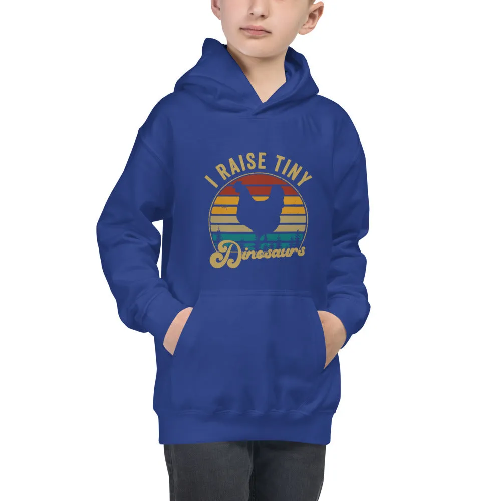 I Raise Tiny Dinosaurs Kids Hoodie