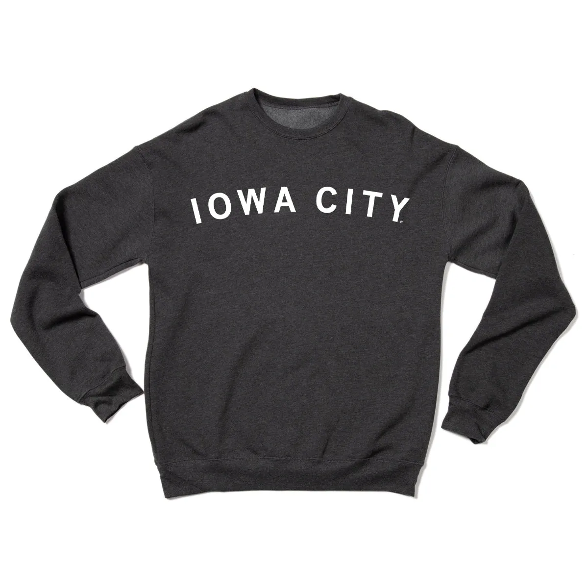 Iowa City Curved Logo Crew Sweatshirt
