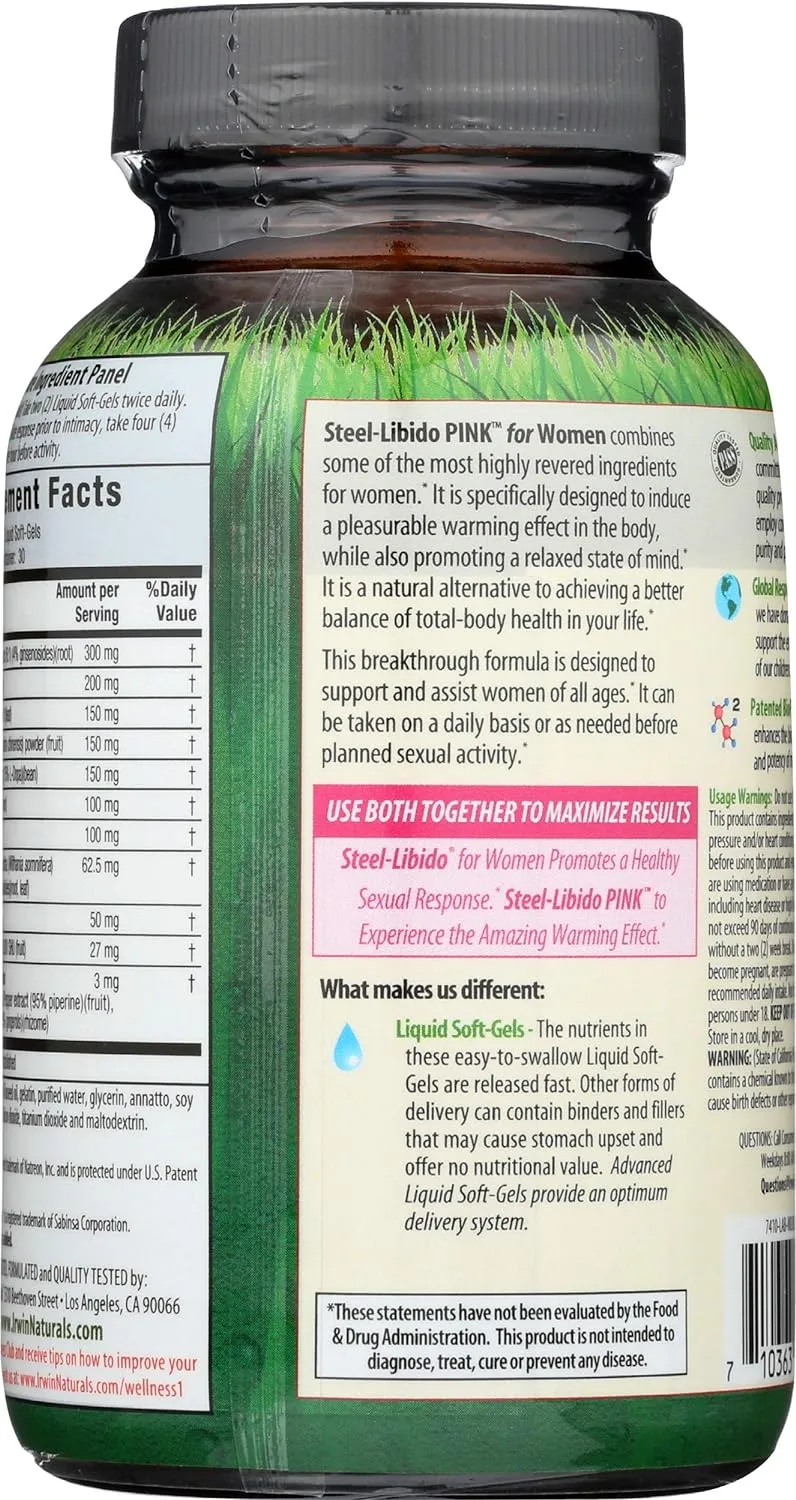 Irwin Naturals Steel Libido Pink - For Women