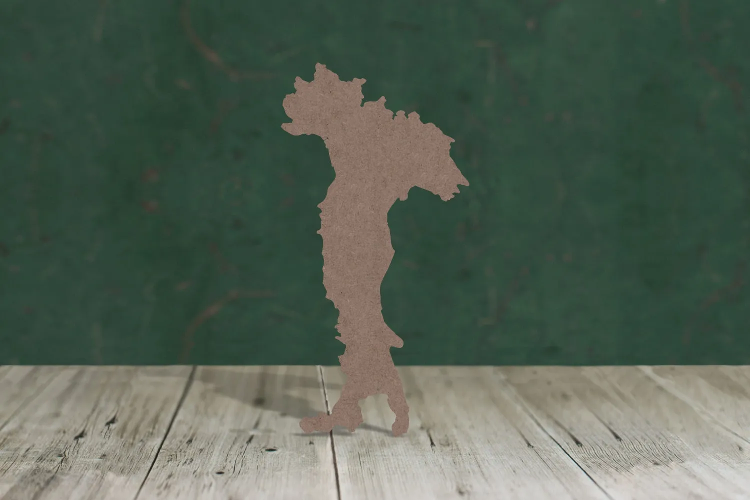 Italy outline - wooden craft cut-out - 2mm MDF