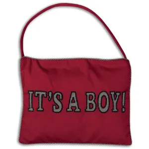 It's A Boy/Girl! Maroon Mini Pillow