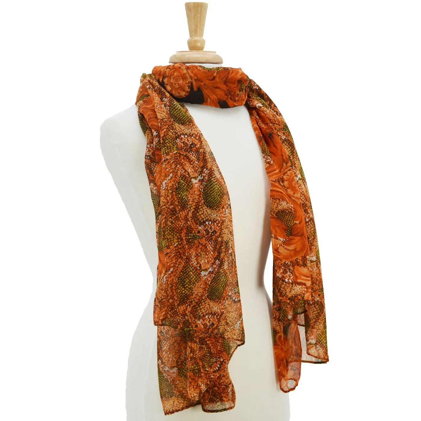 Janet Reptile Print Scarf