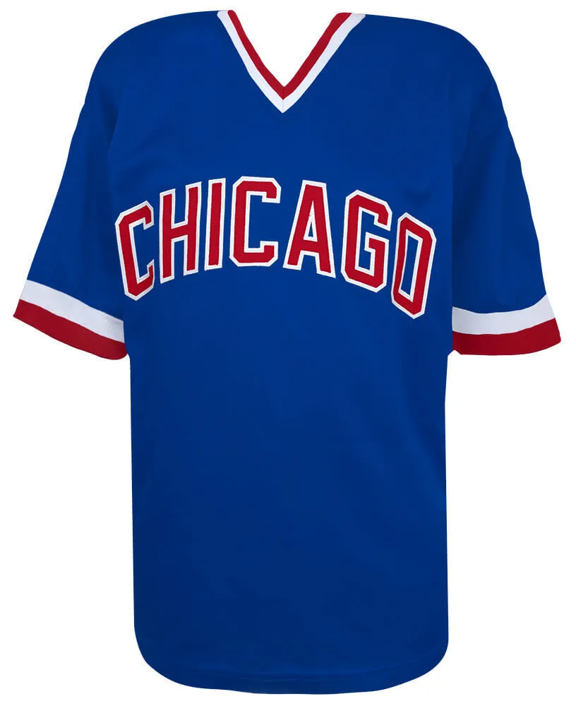 Jerome Walton (CUBS) Signed Blue Custom Baseball Jersey w/ROY - (SCHWARTZ COA)