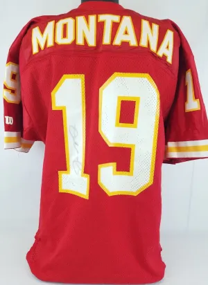 Joe Montana Signed Autographed Kansas City Chiefs Football Jersey (JSA COA)