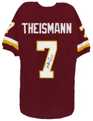 JOE THEISMANN Washington Signed Football Jersey w/83 MVP - SCHWARTZ