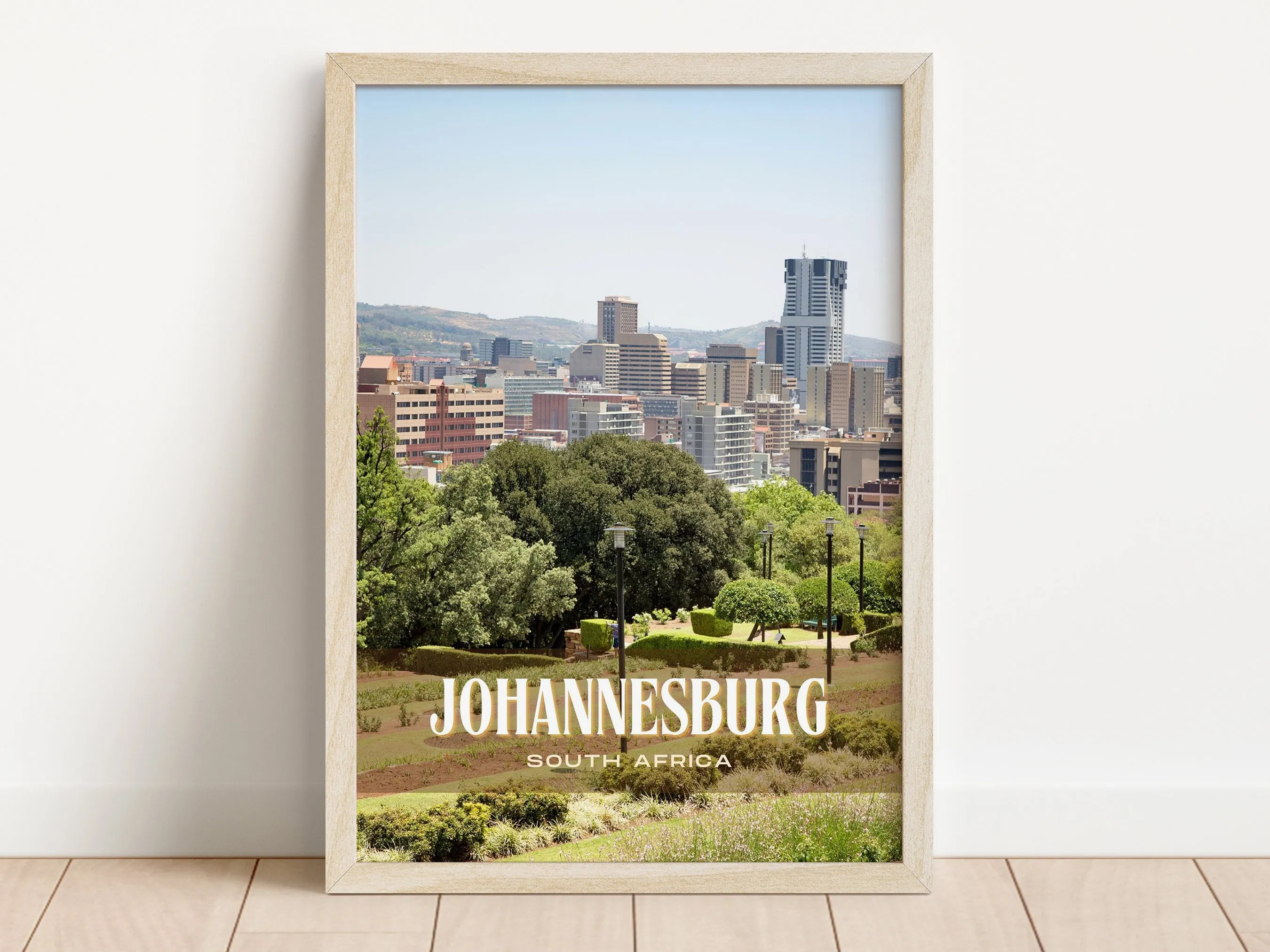 Johannesburg Retro Wall Art, South Africa