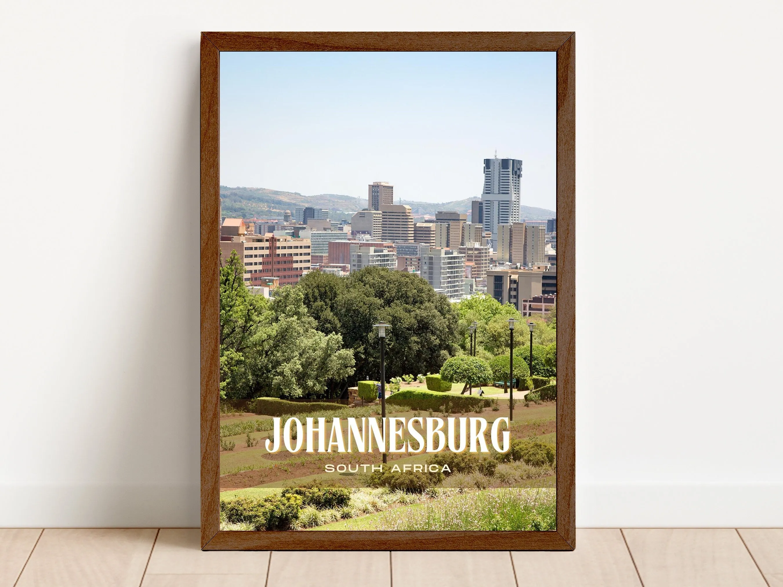 Johannesburg Retro Wall Art, South Africa