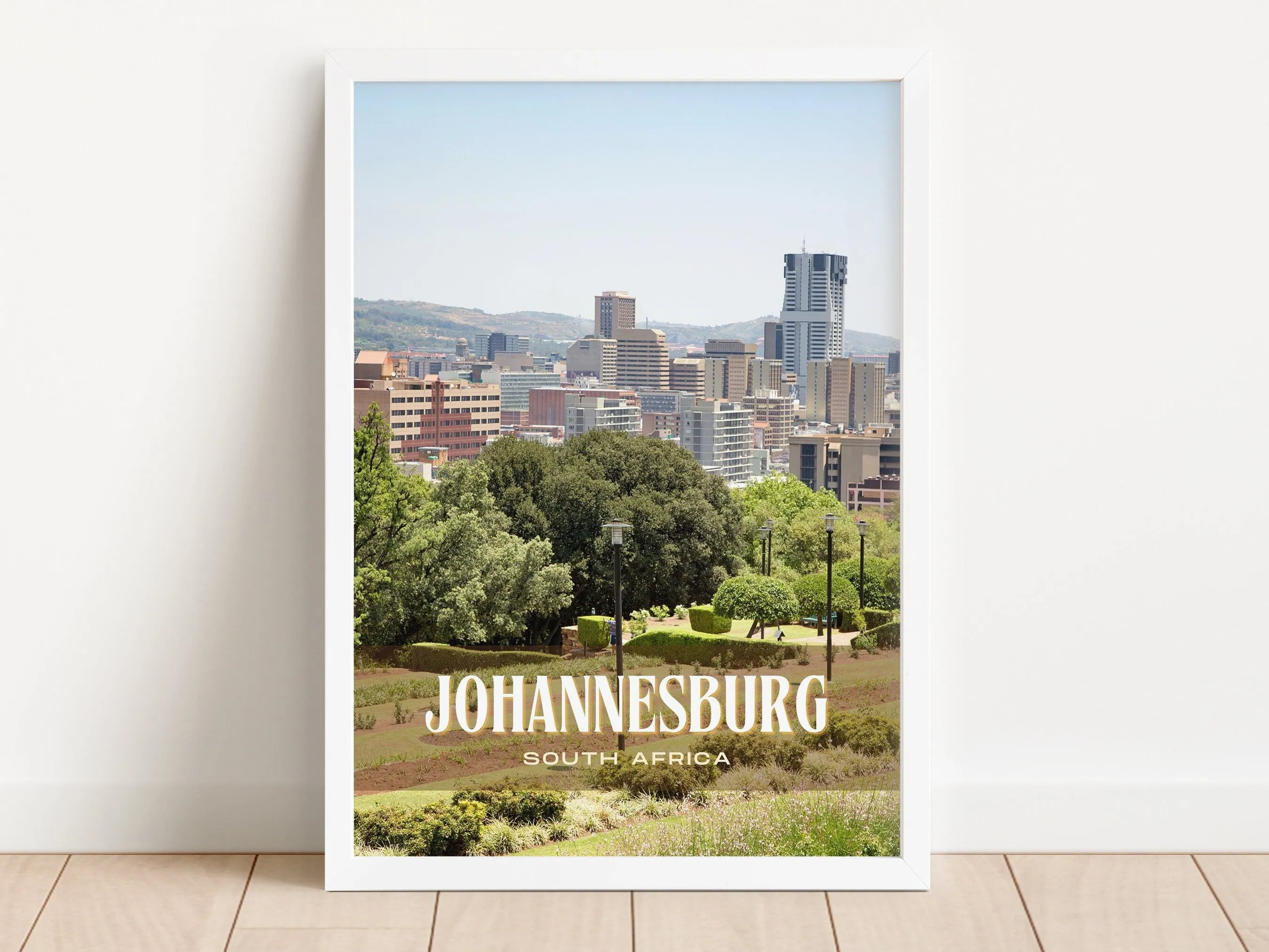 Johannesburg Retro Wall Art, South Africa