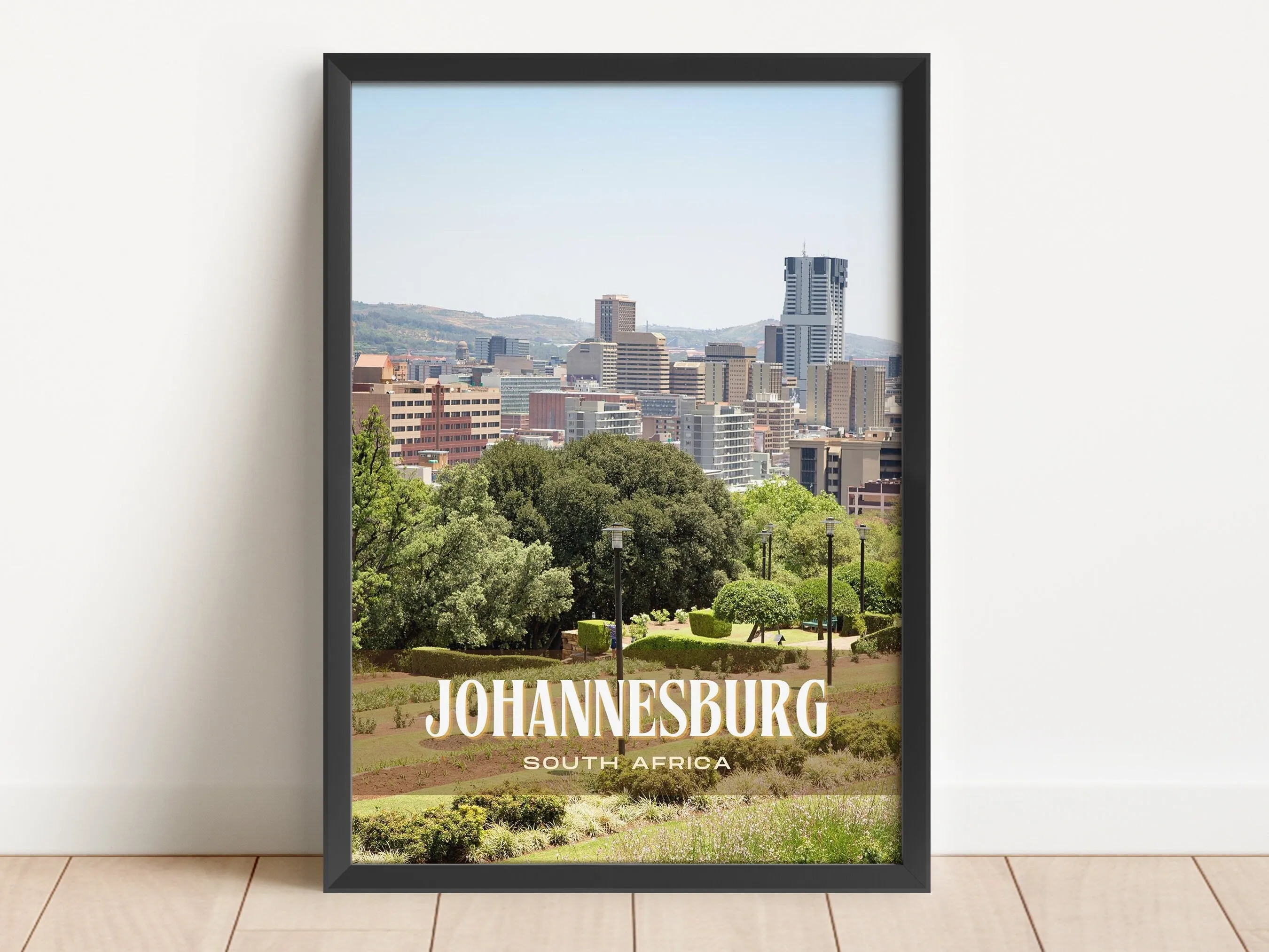 Johannesburg Retro Wall Art, South Africa