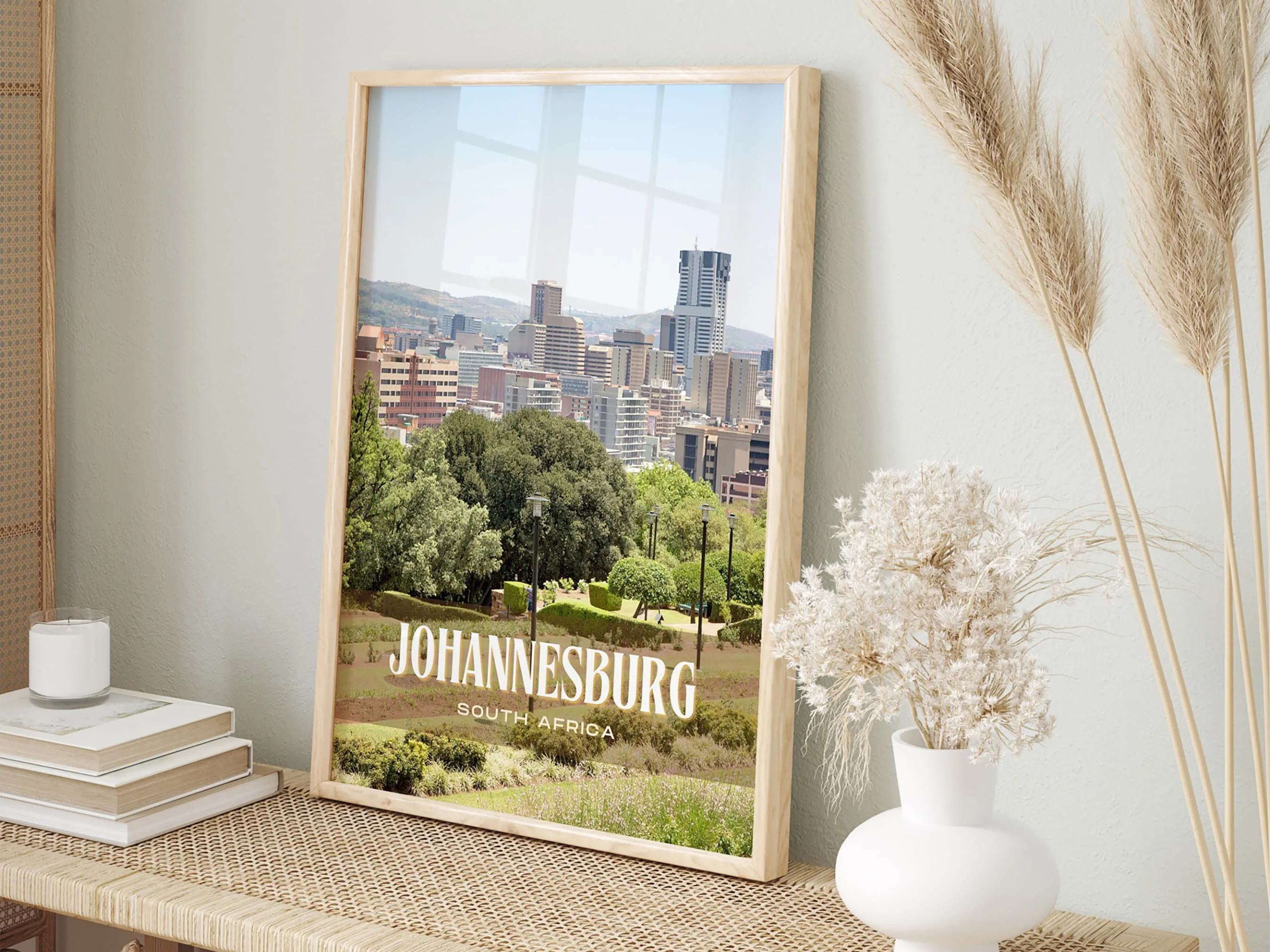 Johannesburg Retro Wall Art, South Africa