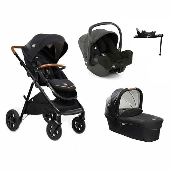 Joie Finiti Flex 2in1 Signature Pram with joie i-snug 2 car seat & Encore Base