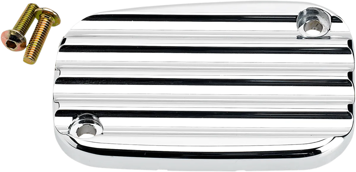Joker Machine 08-002C Front Master Cylinder Cover - Finned Chrome