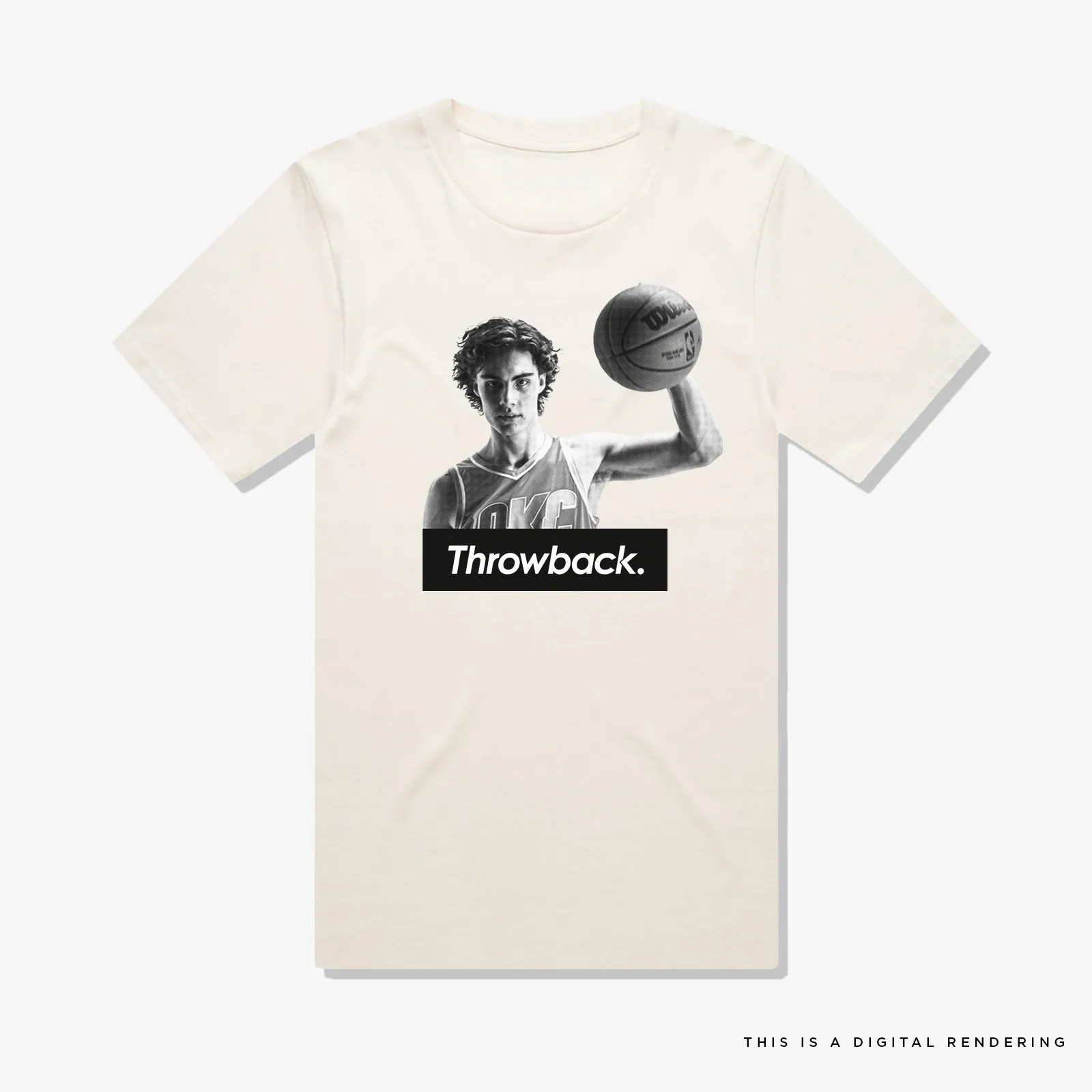 Josh Giddey X Throwback Heavyweight T-Shirt - Off White