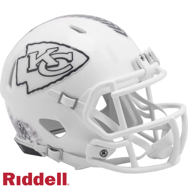 Kansas City Chiefs Helmet Riddell Replica Mini Speed Style Salute To Service 2024