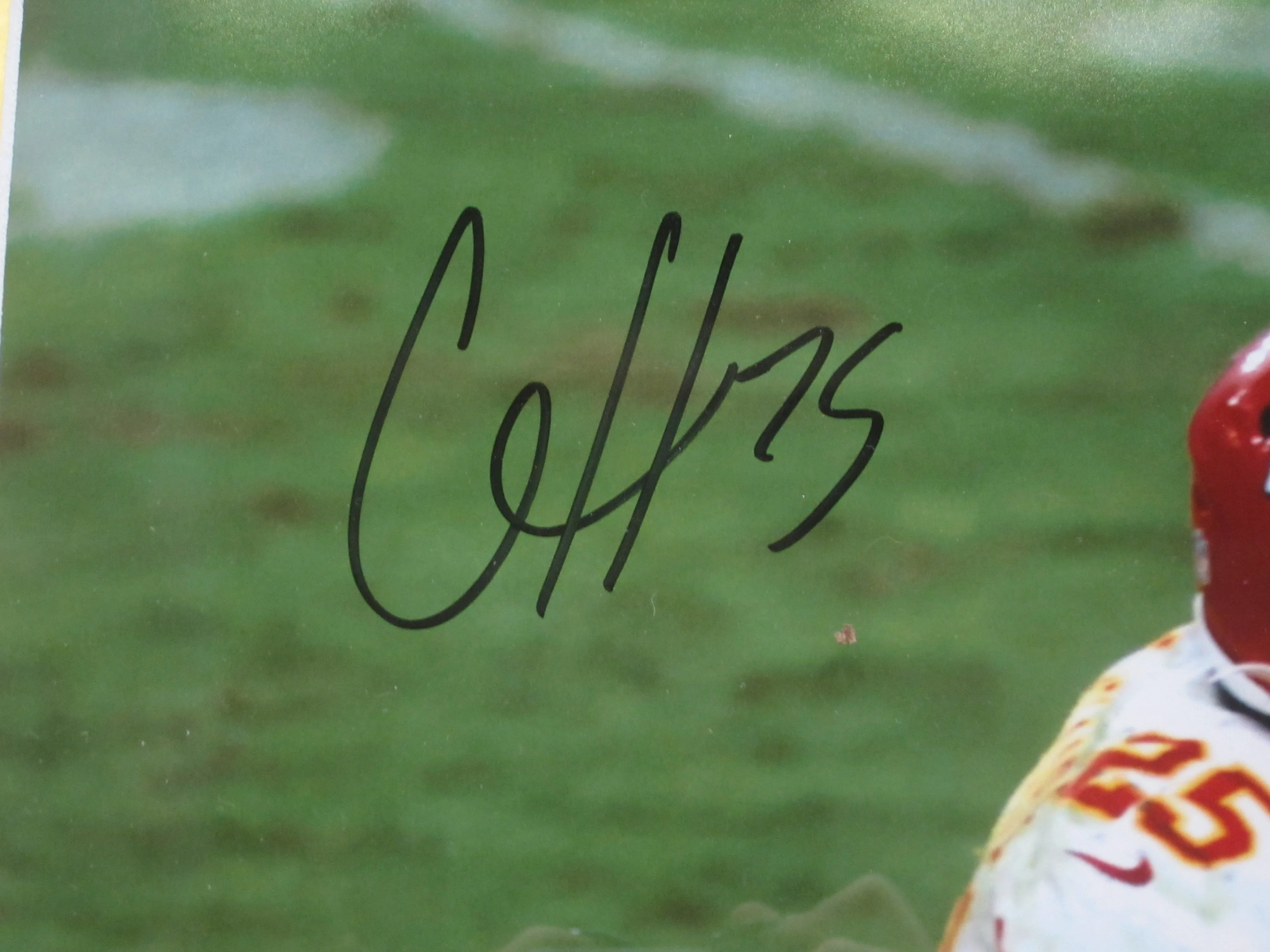 Kansas City Chiefs Patrick Mahomes & Clyde Edwards-Helaire Dual Hand Signed Autographed 16x20 Photo Framed & Matted with BECKETT COA