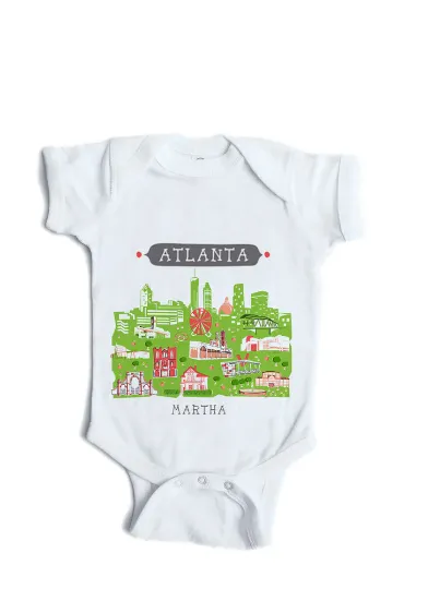 Kansas City Yellow/Blue Baby Onesie-Personalized Baby Gift