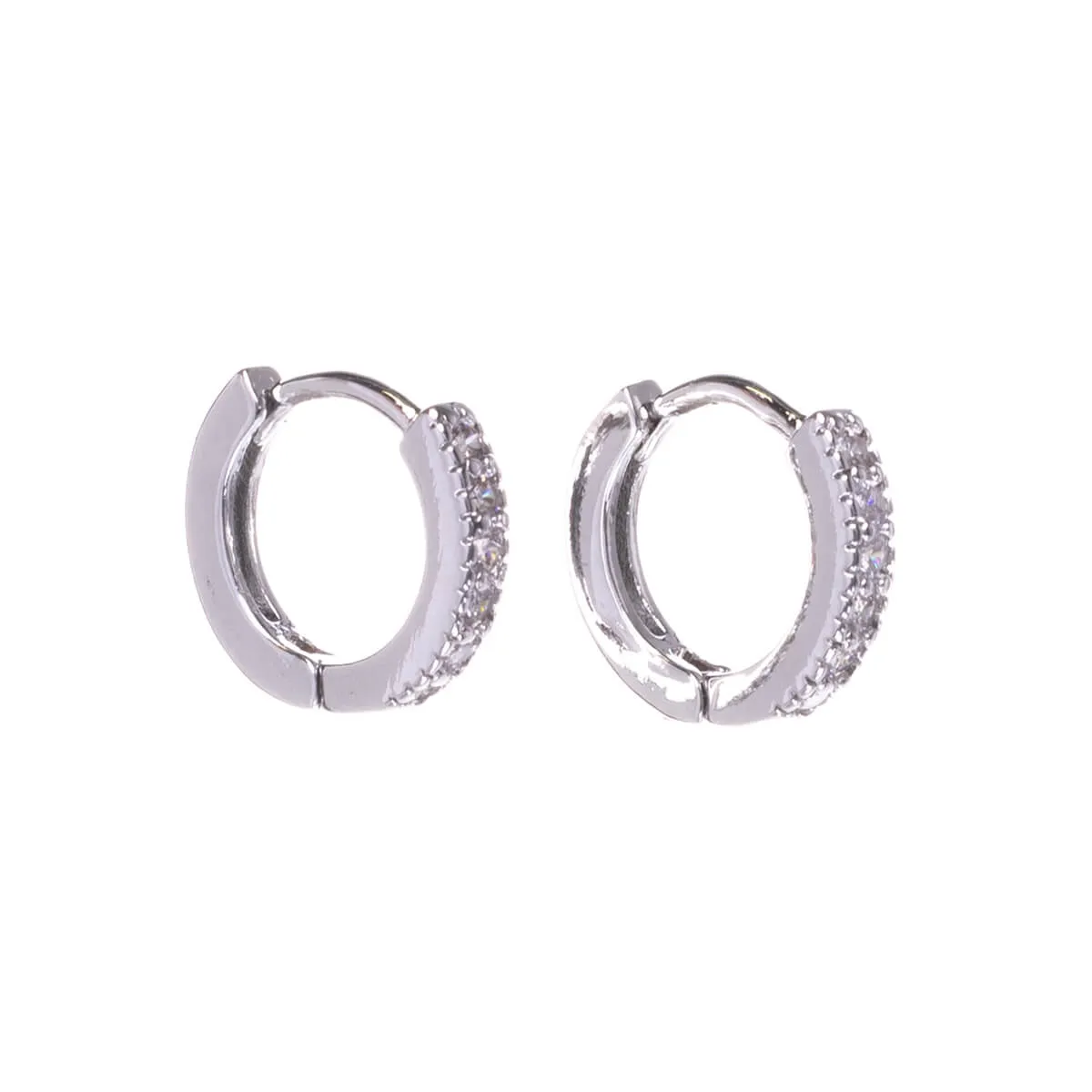 Kapeat zirkonia korvarenkaat 12mm