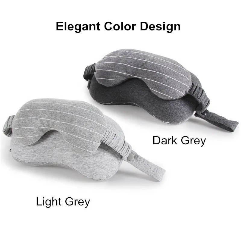 Kenwood Snug Business Travel Neck Pillow & Eye Mask With Storage Bag With Portable Handle 70 g Size 13*14*24 cm Comfortable