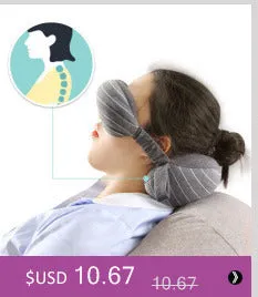 Kenwood Snug Business Travel Neck Pillow & Eye Mask With Storage Bag With Portable Handle 70 g Size 13*14*24 cm Comfortable