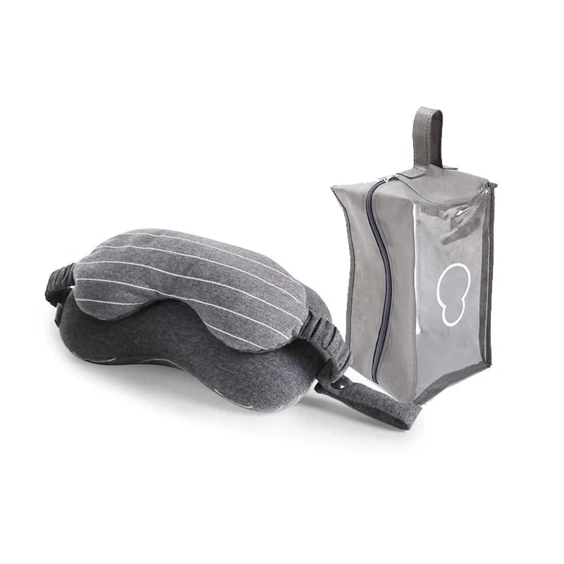 Kenwood Snug Business Travel Neck Pillow & Eye Mask With Storage Bag With Portable Handle 70 g Size 13*14*24 cm Comfortable
