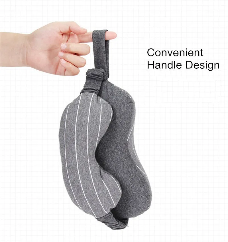 Kenwood Snug Business Travel Neck Pillow & Eye Mask With Storage Bag With Portable Handle 70 g Size 13*14*24 cm Comfortable