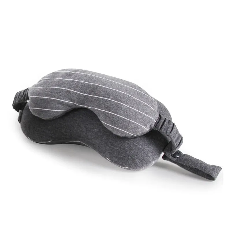Kenwood Snug Business Travel Neck Pillow & Eye Mask With Storage Bag With Portable Handle 70 g Size 13*14*24 cm Comfortable