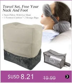 Kenwood Snug Business Travel Neck Pillow & Eye Mask With Storage Bag With Portable Handle 70 g Size 13*14*24 cm Comfortable