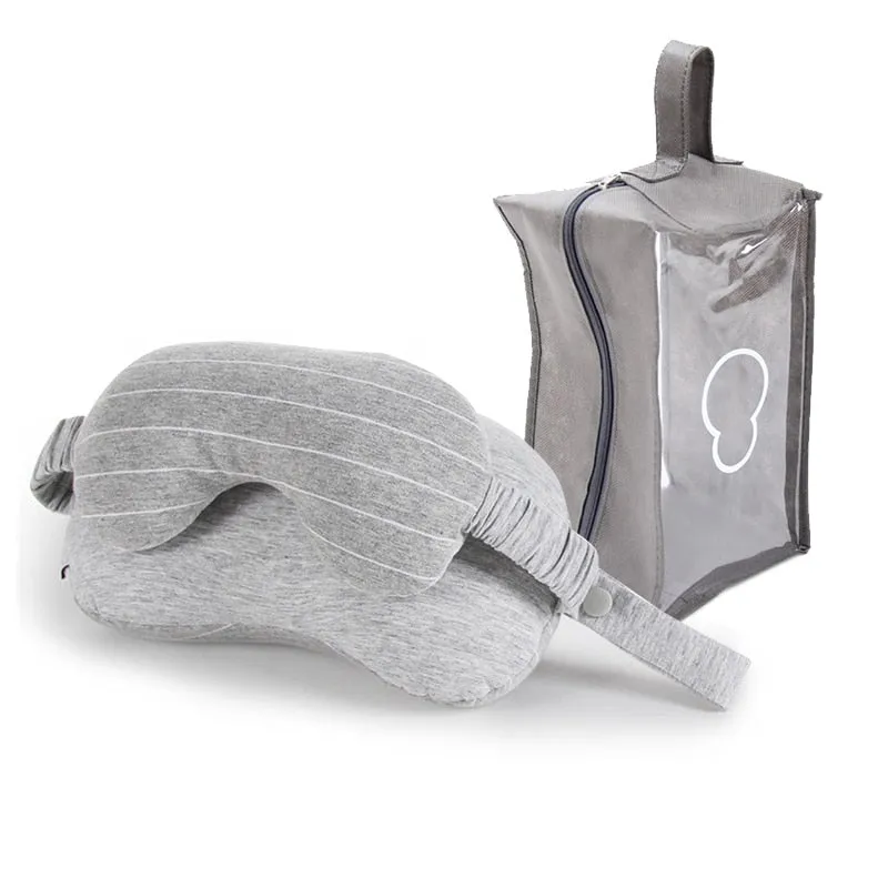Kenwood Snug Business Travel Neck Pillow & Eye Mask With Storage Bag With Portable Handle 70 g Size 13*14*24 cm Comfortable