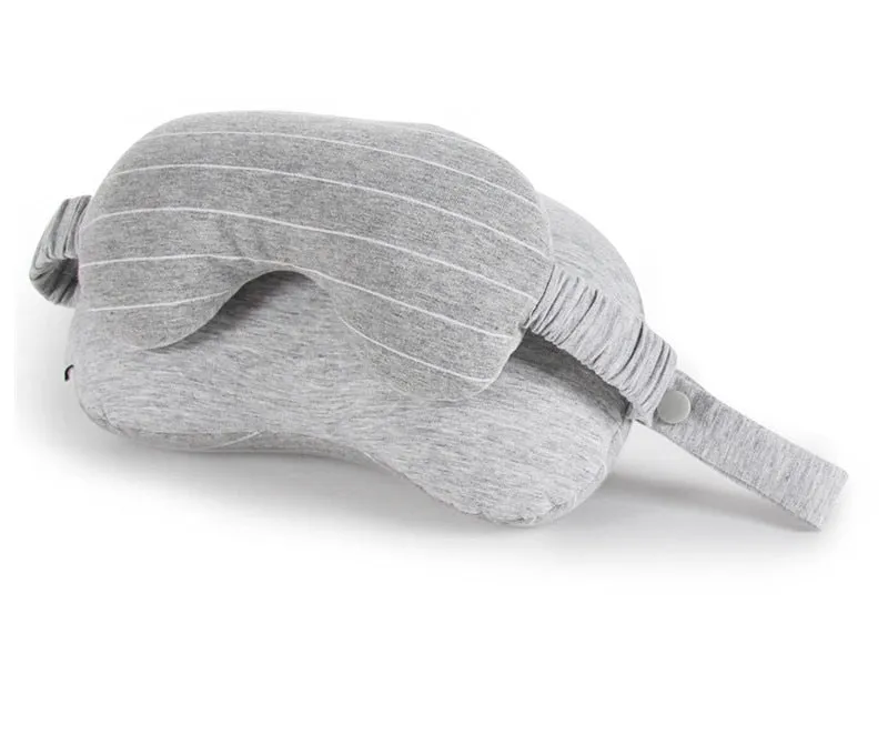 Kenwood Snug Business Travel Neck Pillow & Eye Mask With Storage Bag With Portable Handle 70 g Size 13*14*24 cm Comfortable